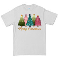 Dove Grey merry christmas trees Premium Tee - CowGirlArtShop