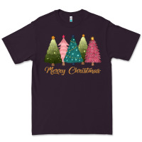 Plum merry christmas trees Premium Tee - CowGirlArtShop