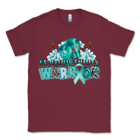 Burgundy ovarian cancer warrior Classic Tee - CowGirlArtShop