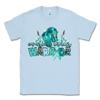 Dusty Blue ovarian cancer warrior Classic Tee - CowGirlArtShop