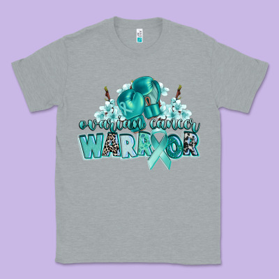 Ovarian Cancer Warrior Classic Tee Designed By Cowgirlartshop