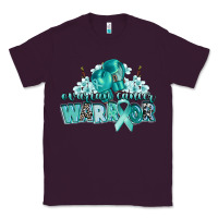 Plum ovarian cancer warrior Classic Tee - CowGirlArtShop