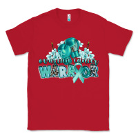 Red ovarian cancer warrior Classic Tee - CowGirlArtShop