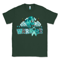 Sports Green ovarian cancer warrior Classic Tee - CowGirlArtShop
