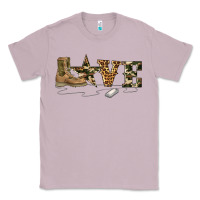 Lilac camouflage military boots love Classic Tee - Artiststas