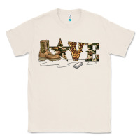 Natural camouflage military boots love Classic Tee - Artiststas