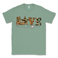 Sage camouflage military boots love Classic Tee - Artiststas