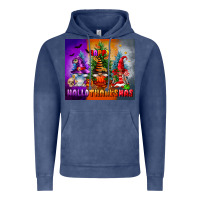 Vintage Denim happy hallothanksmas Vintage Hoodie - FaDigitalArtStudio