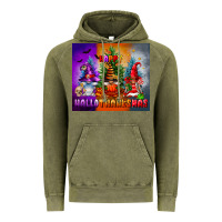 Vintage Olive happy hallothanksmas Vintage Hoodie - FaDigitalArtStudio