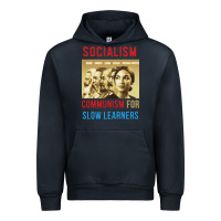 Navy socialism Urban Hoodie - DesigneFamous