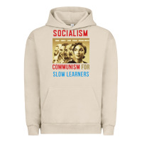 Pigment French Oak socialism Urban Hoodie - DesigneFamous