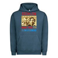 Pigment Midnight Navy socialism Urban Hoodie - DesigneFamous
