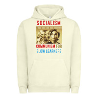 Pigment Pistachio socialism Urban Hoodie - DesigneFamous