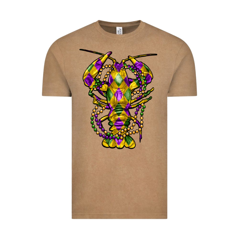 Mardi Gras Crawfish Vintage Tee by FaDigitalArtStudio | Teevron