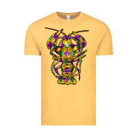 Vintage Mustard mardi gras crawfish Vintage Tee - FaDigitalArtStudio