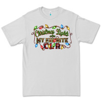 Dove Grey christmas lights are my favorite color Premium Tee - CowGirlArtShop