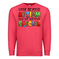 Cardinal look beyond autism and see someone special Premium Sweatshirt - JahusDesignShop