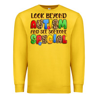 Lemon look beyond autism and see someone special Premium Sweatshirt - JahusDesignShop