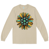 Mushroom Gemstone Sunflower Long Sleeve Tee - RanaPortraitStore