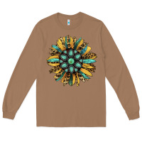 Toasted Coconut Gemstone Sunflower Long Sleeve Tee - RanaPortraitStore