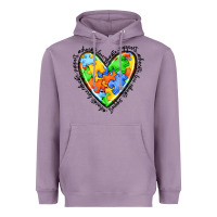 Lavender autism heart Heavyweight Hoodie - JahusDesignShop