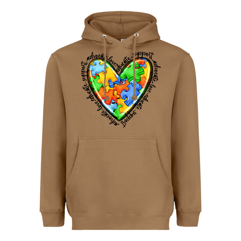 Autism Heart Heavyweight Hoodie by JahusDesignShop | Teevron