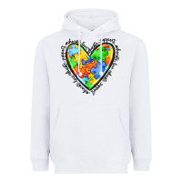 White autism heart Heavyweight Hoodie - JahusDesignShop