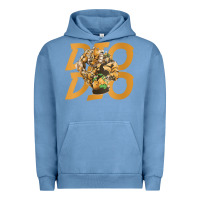 Pigment Pebble Blue jojo bizarre Urban Hoodie - DesigneFamous