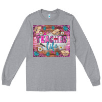 Heather Grey teacher life tumbler Long Sleeve Tee - BundleAndBundleShop