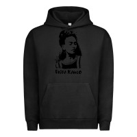 Pigment Black frida kahlo Urban Hoodie - DesigneFamous