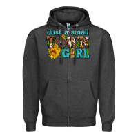 Charcoal Heather just a small town girl with sunflowers and money Zipper Hoodie - AdoDesignShop