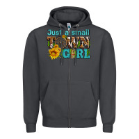 Smoke just a small town girl with sunflowers and money Zipper Hoodie - AdoDesignShop