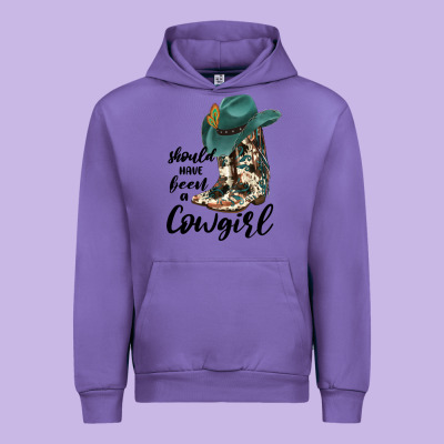 Should Have Been A Cowgirl Urban Hoodie Designed By Jahusdesignshop