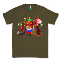 Army Green christmas joy  gnome Classic Tee - CowGirlArtShop