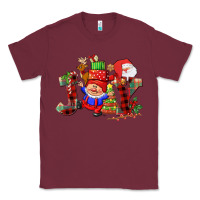 Burgundy christmas joy  gnome Classic Tee - CowGirlArtShop