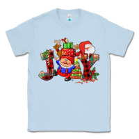 Dusty Blue christmas joy  gnome Classic Tee - CowGirlArtShop