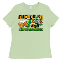 Matcha fueled by beer and shenanigans Ladies Tee - CowGirlArtShop