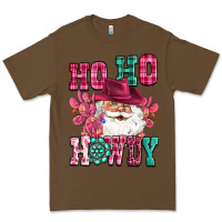 Cacao ho ho howdy santa pink christmas Premium Tee - CowGirlArtShop