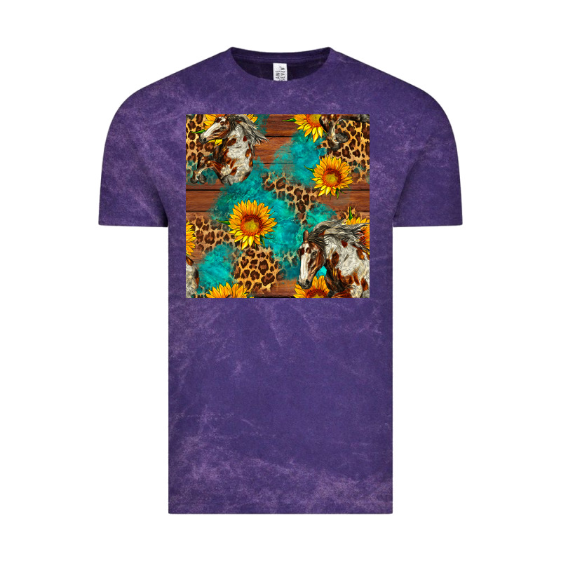 Western Horse And Sunflower Seamless Pattern Vintage Tee by FaDigitalArtStudio | Teevron