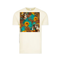 Vintage Arctic western horse and sunflower seamless pattern Vintage Tee - FaDigitalArtStudio