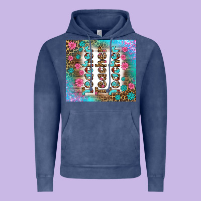 Teacher Gemstone And Pink Flower Tumbler Vintage Hoodie Designed By Bundleandbundleshop