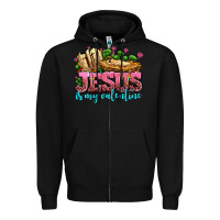 Black jesus is my valentine Zipper Hoodie - AdoDesignShop