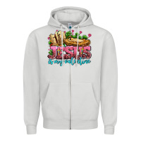 Dove Grey jesus is my valentine Zipper Hoodie - AdoDesignShop