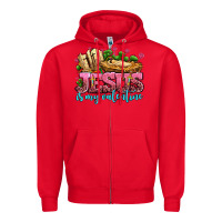 Red jesus is my valentine Zipper Hoodie - AdoDesignShop