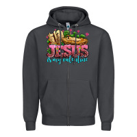 Smoke jesus is my valentine Zipper Hoodie - AdoDesignShop