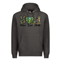 Smoke Peace Love Sloths Premium Hoodie - LillyAllenDesigns