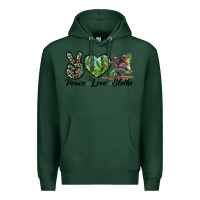 Sports Green Peace Love Sloths Premium Hoodie - LillyAllenDesigns