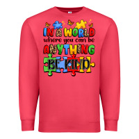 Cardinal in a world where you can be anything be kind Premium Sweatshirt - JahusDesignShop