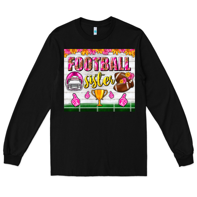 Football Sister Tumbler Long Sleeve Tee by BundleAndBundleShop | Teevron