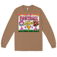 Toasted Coconut football sister tumbler Long Sleeve Tee - BundleAndBundleShop